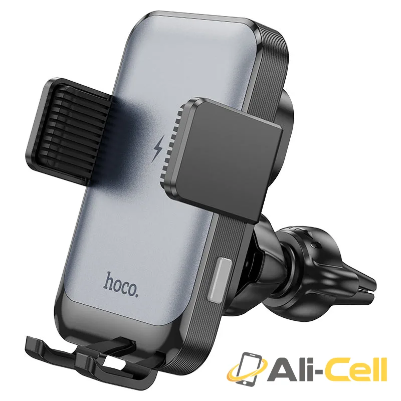 Car wireless charger “HW9 Climber” for dashboard and air outlet (Hw9 Black And Grey) — 4