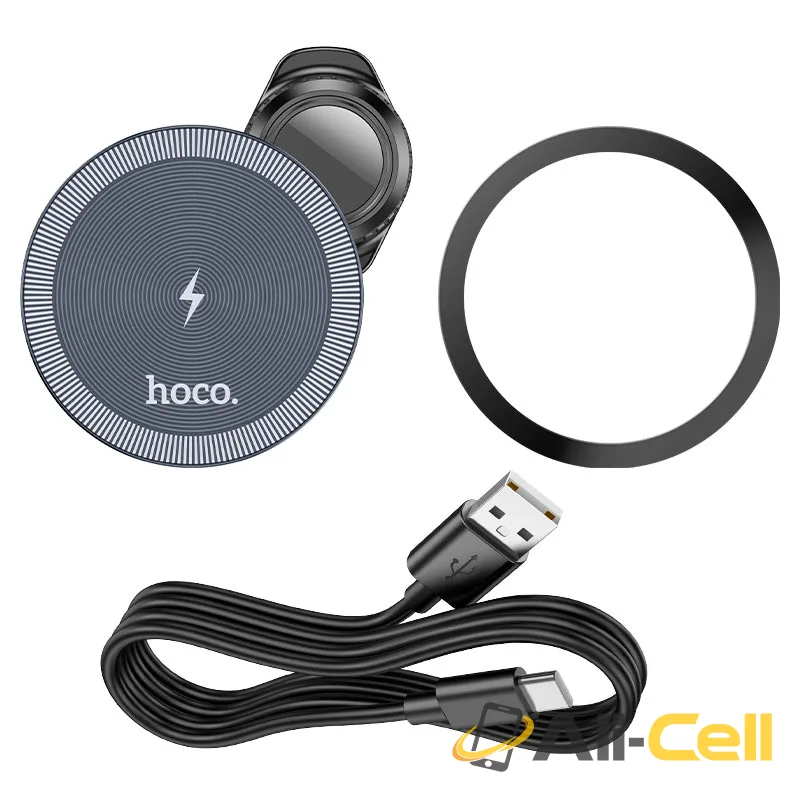 Car wireless charger “HW6 Vision” for air outlet (Hw6 Black Metal Grey) — 6