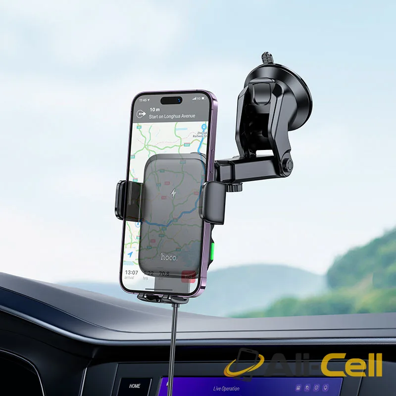 Car wireless charger “HW11 Jenny” for dashboard (Hw11 Black) — 7