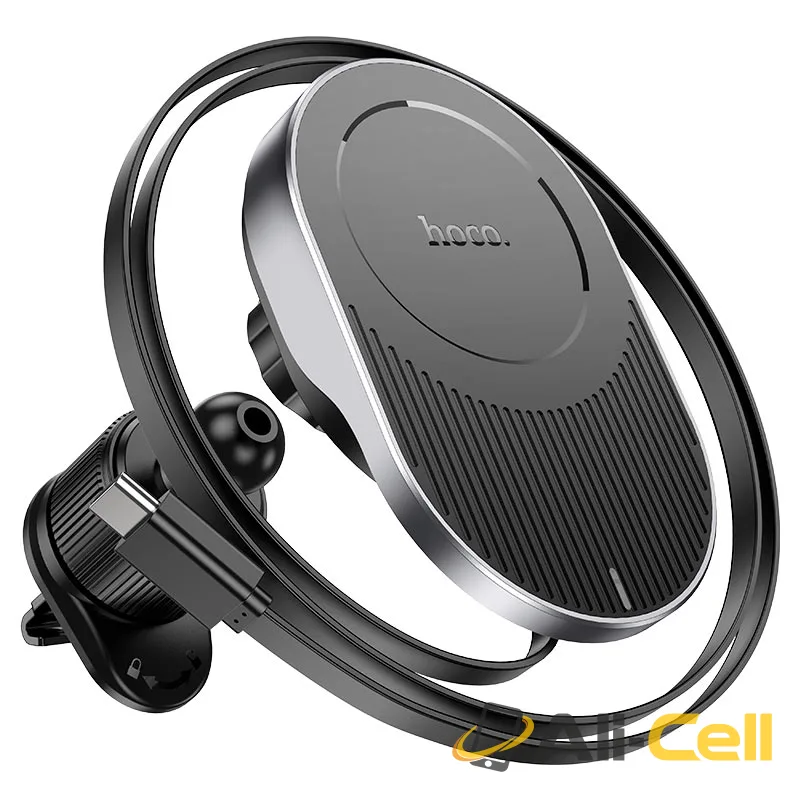 Car wireless charger “HW12 Guardian” for air outlet (Hw12 Black Grey) — 4