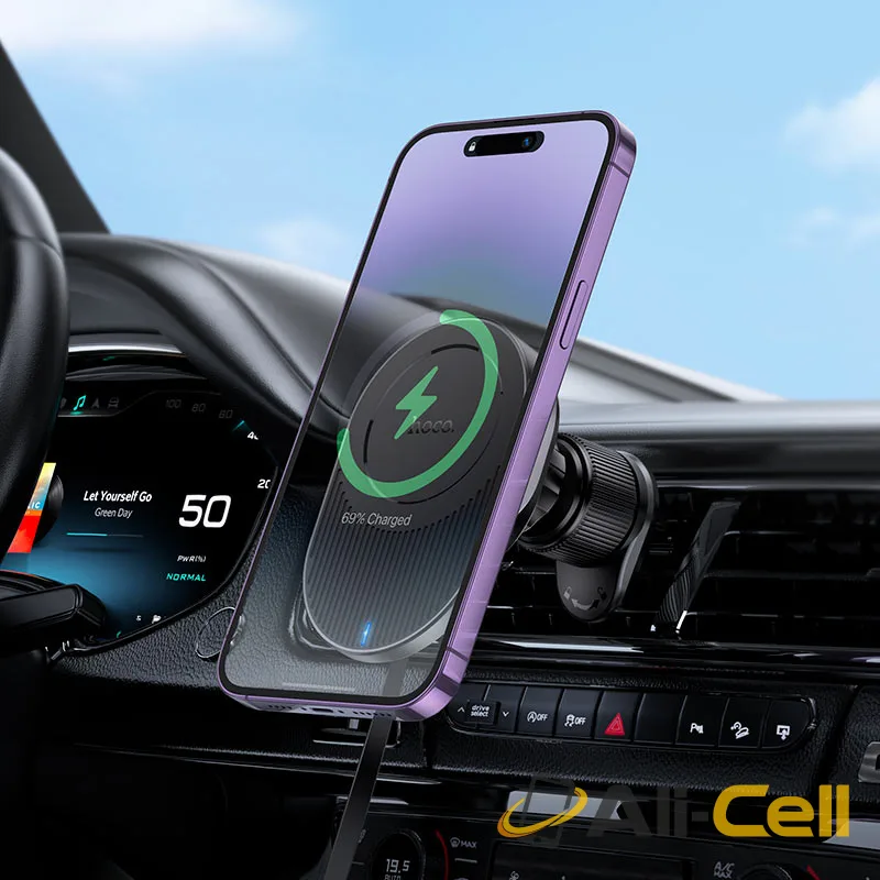 Car wireless charger “HW12 Guardian” for air outlet (Hw12 Black Grey) — 8