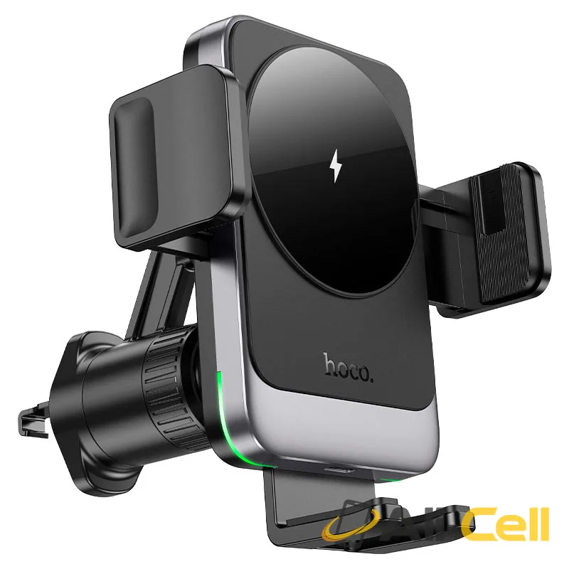 Car wireless charger “HW13 Speed” for air outlet (Hw13 Black Metal Grey)
