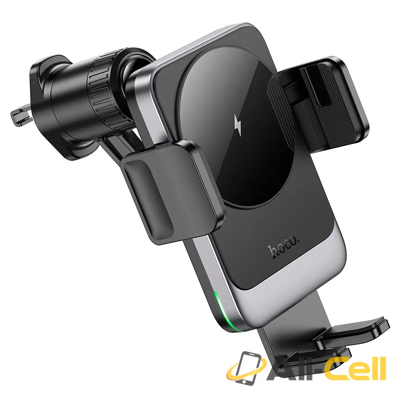 Car wireless charger “HW13 Speed” for air outlet (Hw13 Black Metal Grey) — 4