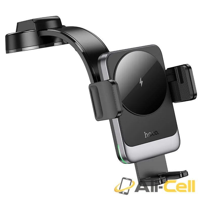 Car wireless charger “HW14 Speed” for dashboard (Hw14 Black Metal Grey)