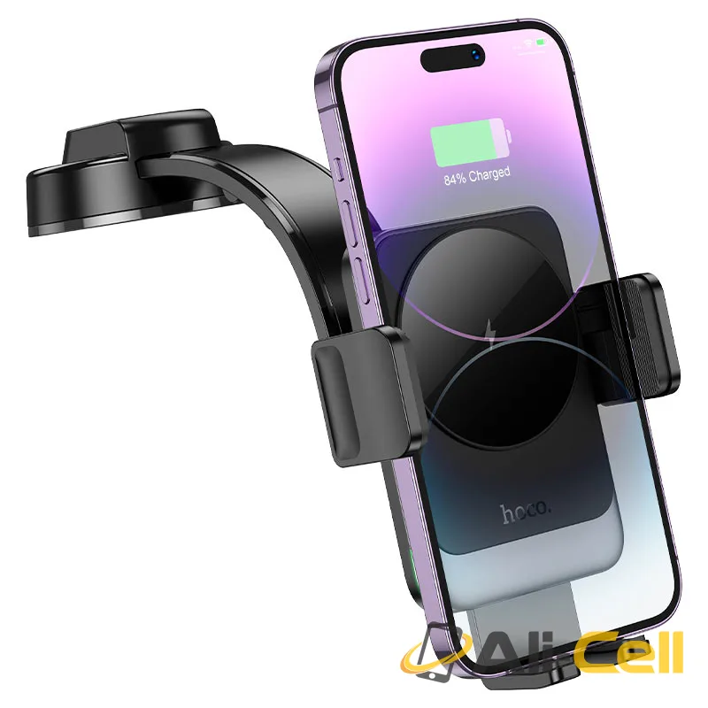 Car wireless charger “HW14 Speed” for dashboard (Hw14 Black Metal Grey) — 3