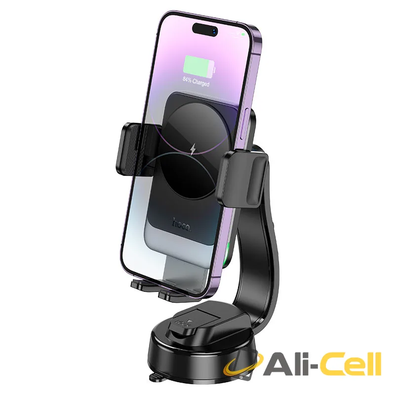 Car wireless charger “HW14 Speed” for dashboard (Hw14 Black Metal Grey) — 5