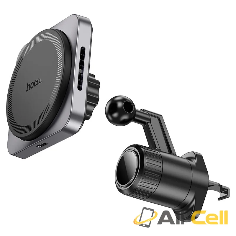 Car wireless charger “HW15 Speed” for air outlet (Hw15 Black Metal Grey) — 4