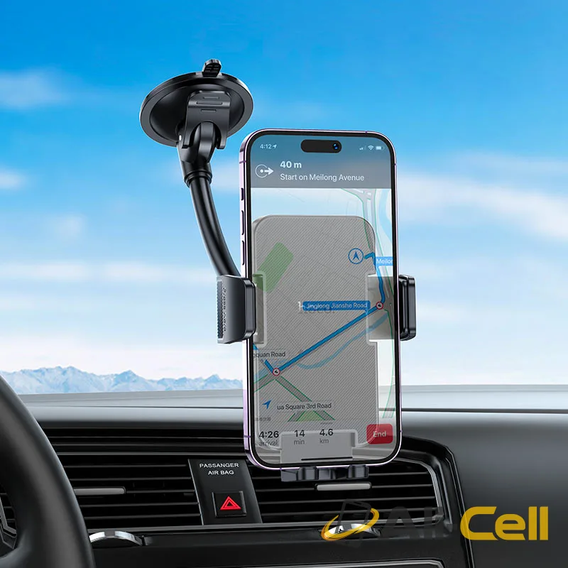 Car holder “H38 Cheetah” for dashboard and windshield (H38 Black) — 7