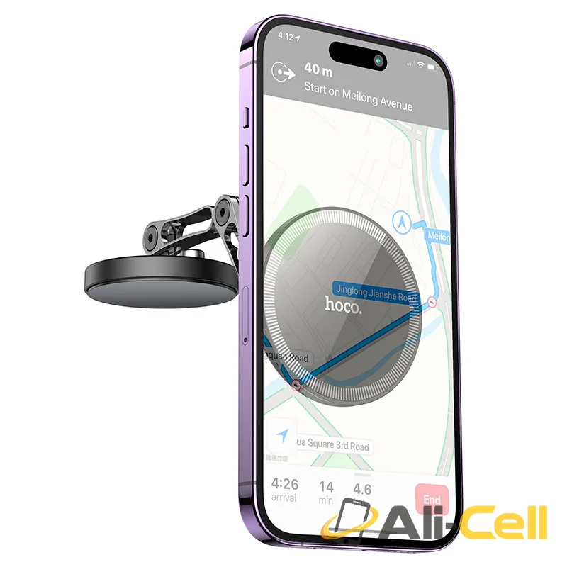 Car holder “H50 Jacques” for dashboard (H50 Black Metal Grey) — 3