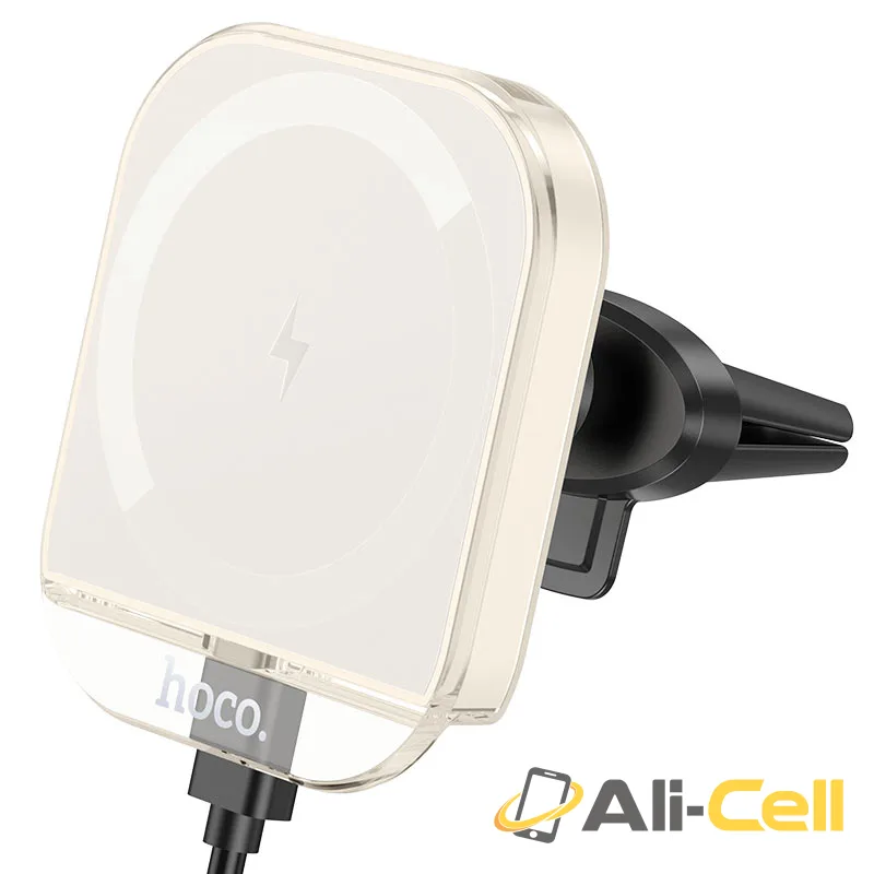 Car wireless charger “HW17 Crystal” for air outlet (Hw17 Grey) — 2