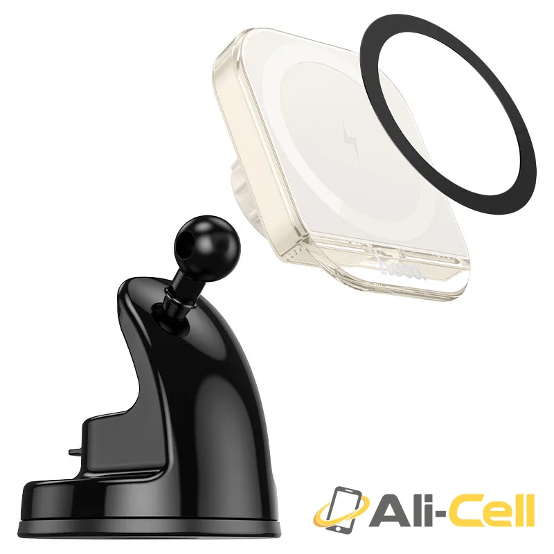 Car wireless charger “HW18 Crystal” for dashboard (Hw18 White) — 3