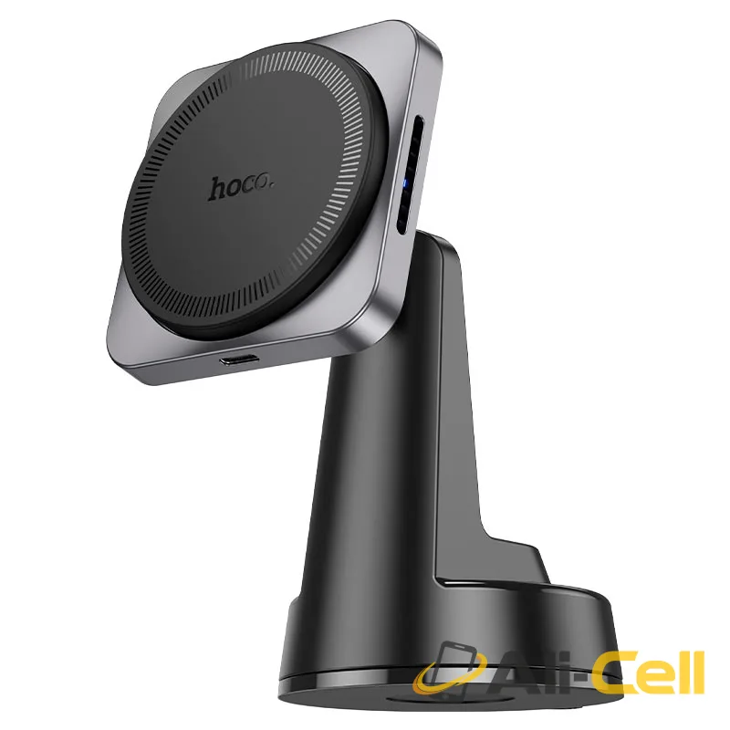 Car wireless charger “HW16 Speed” for dashboard (Hw16 Black Metal Grey) — 4