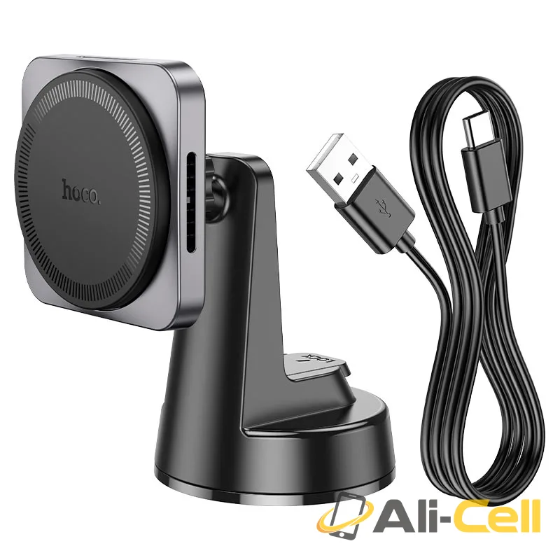 Car wireless charger “HW16 Speed” for dashboard (Hw16 Black Metal Grey) — 6