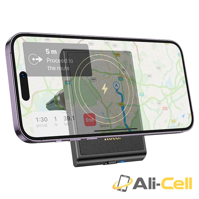Car wireless charger “HW19 Precious” for air outlet (Hw19 Black) — 4