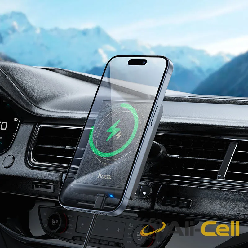 Car wireless charger “HW19 Precious” for air outlet (Hw19 Black) — 8