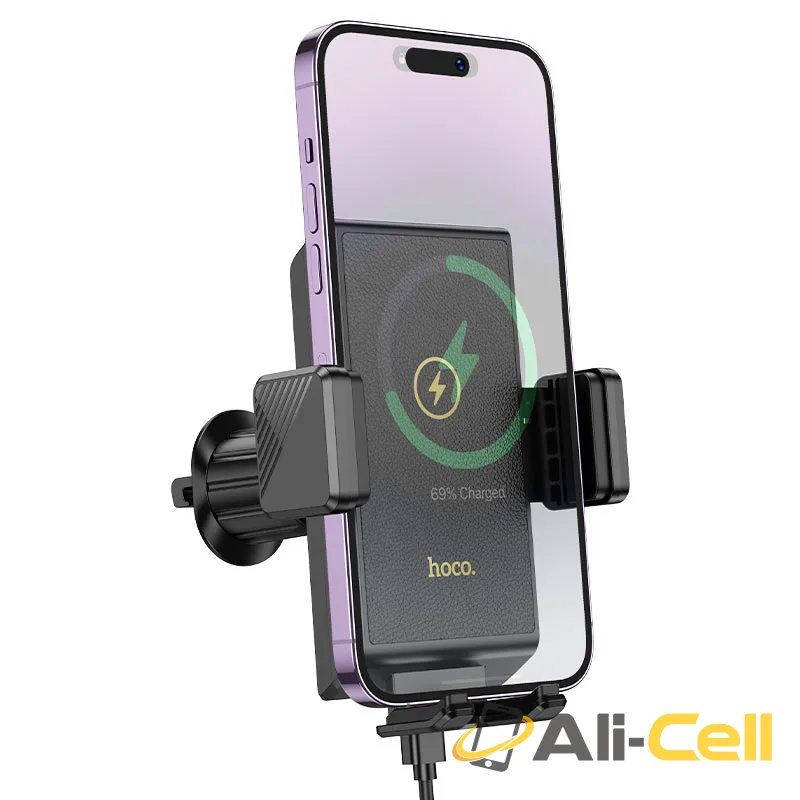 Car wireless charger “HW21 Precious” for air outlet (Hw21 Black) — 3