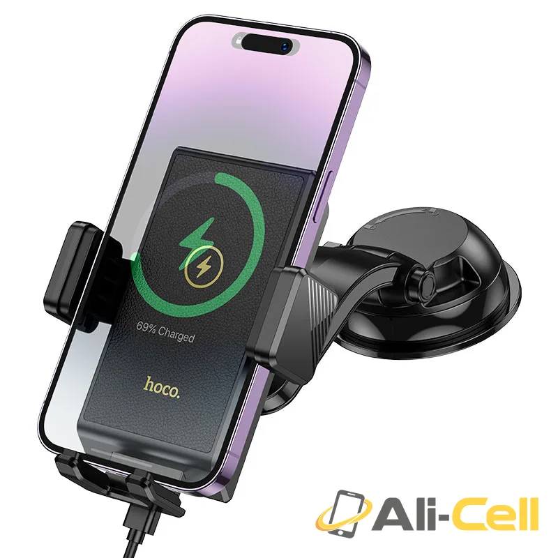Car wireless charger “HW22 Precious” for dashboard (Hw22 Black) — 5