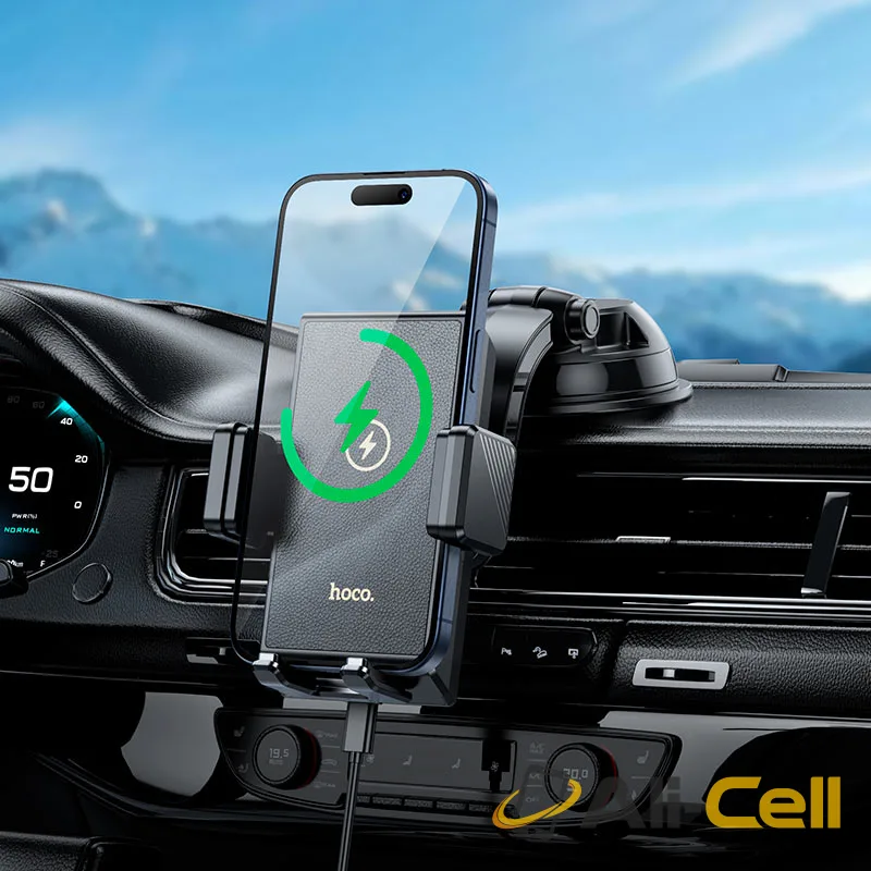 Car wireless charger “HW22 Precious” for dashboard (Hw22 Black) — 8