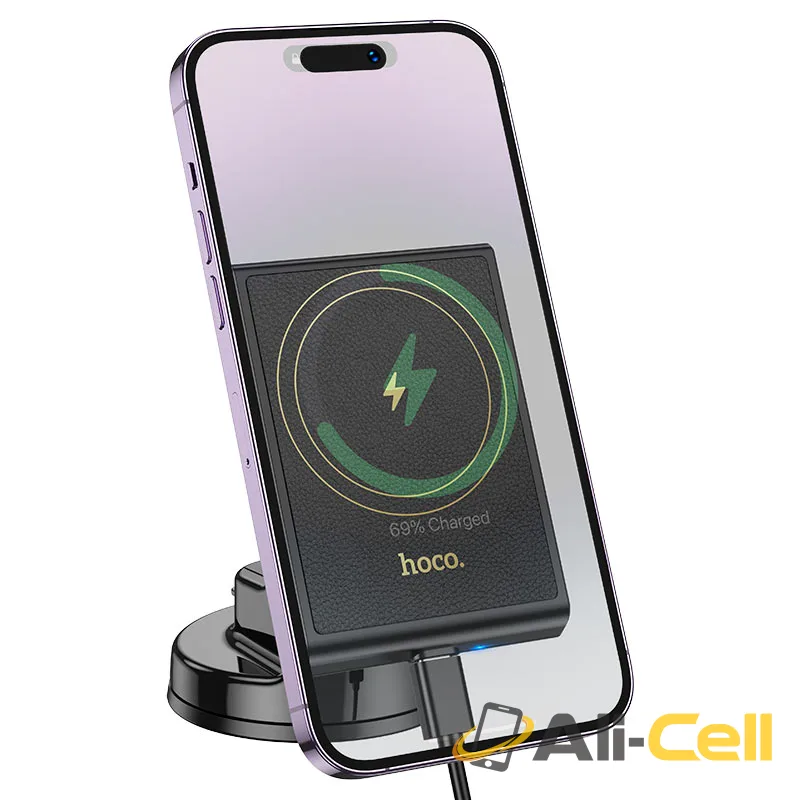 Car wireless charger “HW20 Precious” for dashboard (Hw20 Black) — 3