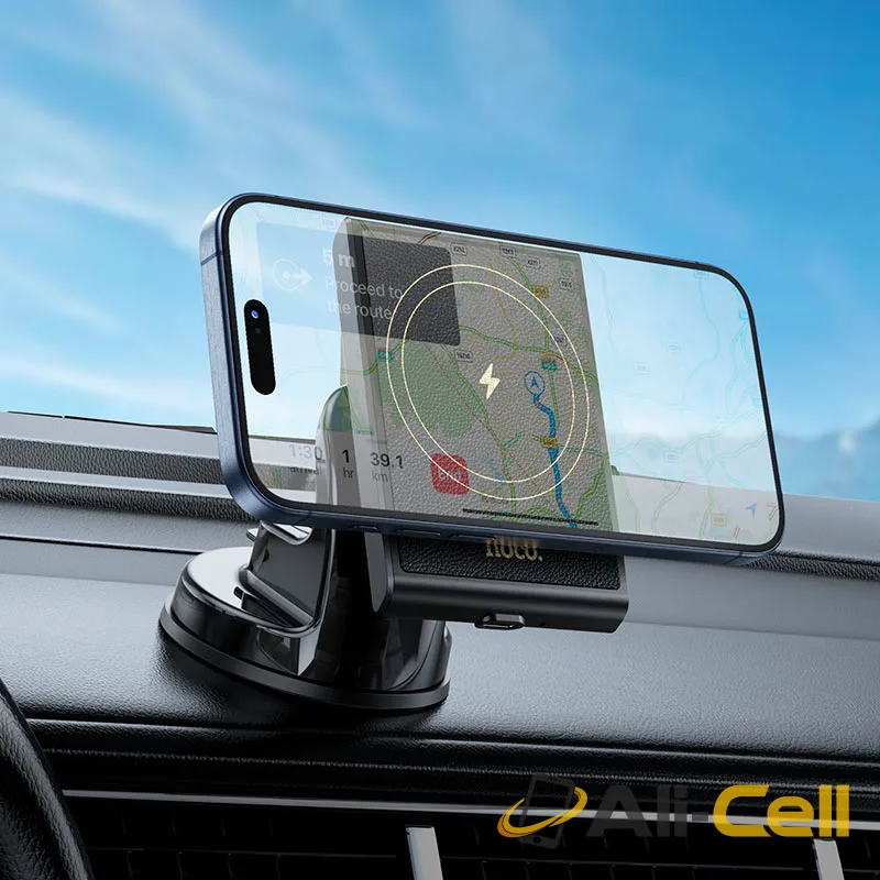Car wireless charger “HW20 Precious” for dashboard (Hw20 Black) — 7