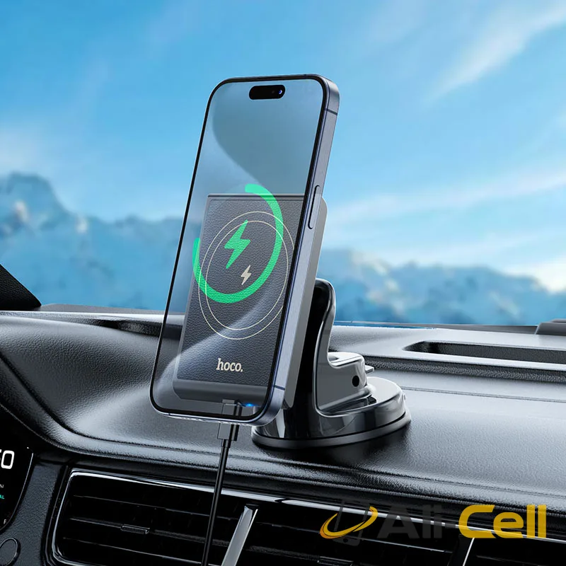 Car wireless charger “HW20 Precious” for dashboard (Hw20 Black) — 8