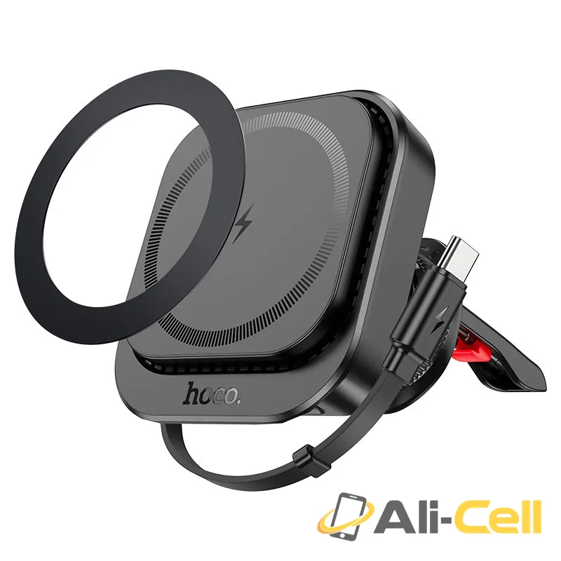 Car wireless charger “HW23 Might” for air outlet (Hw23 Black) — 5