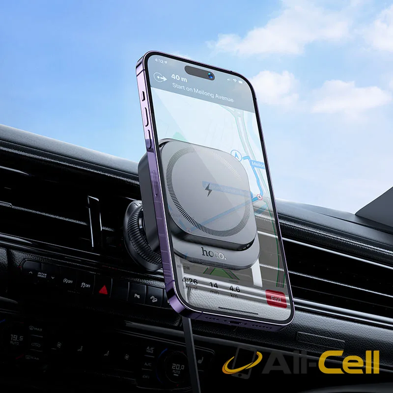 Car wireless charger “HW23 Might” for air outlet (Hw23 Black) — 7