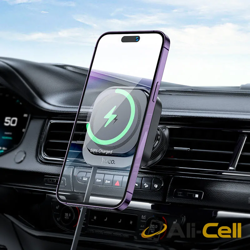 Car wireless charger “HW23 Might” for air outlet (Hw23 Black) — 8