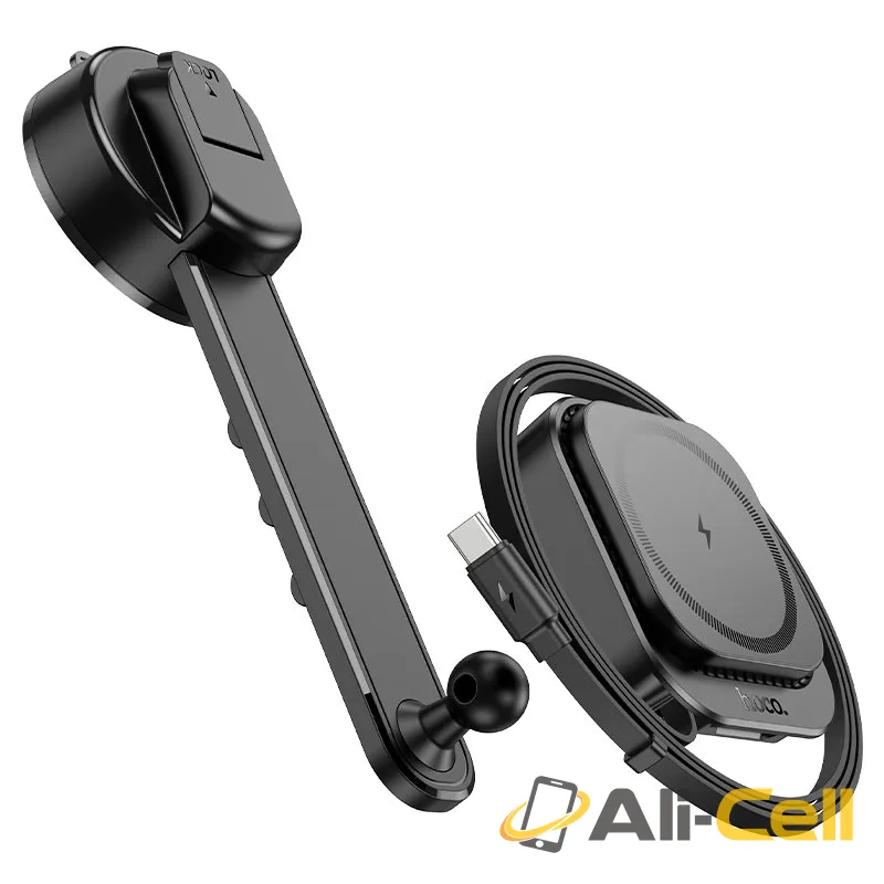 Car wireless charger “HW24 Might” for dashboard (Hw24 Black) — 5