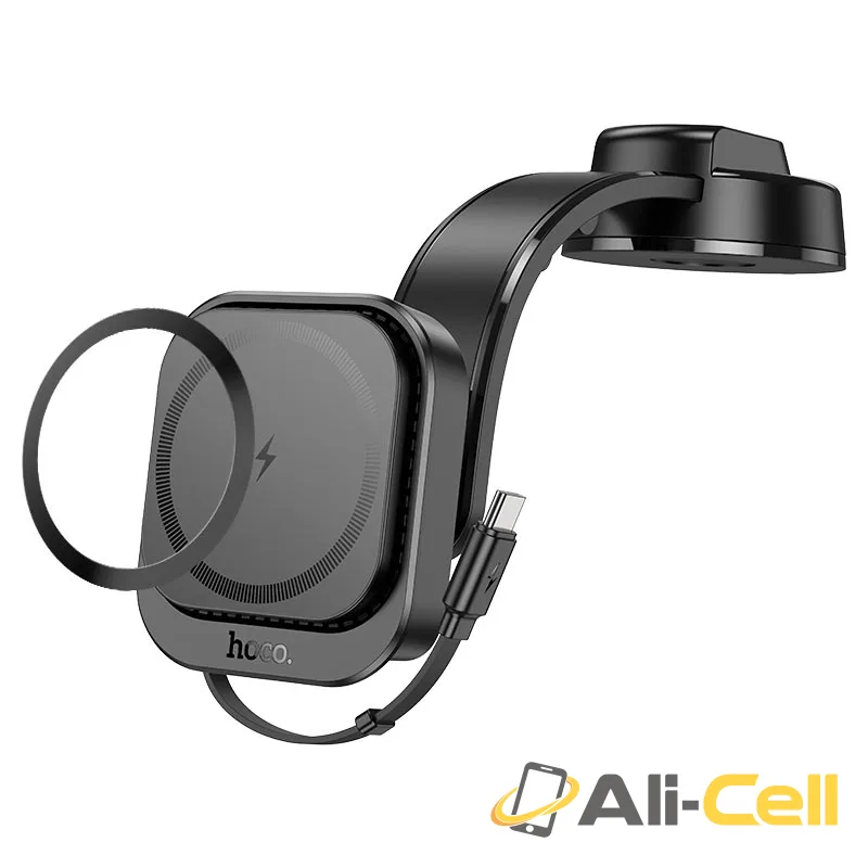 Car wireless charger “HW24 Might” for dashboard (Hw24 Black) — 6