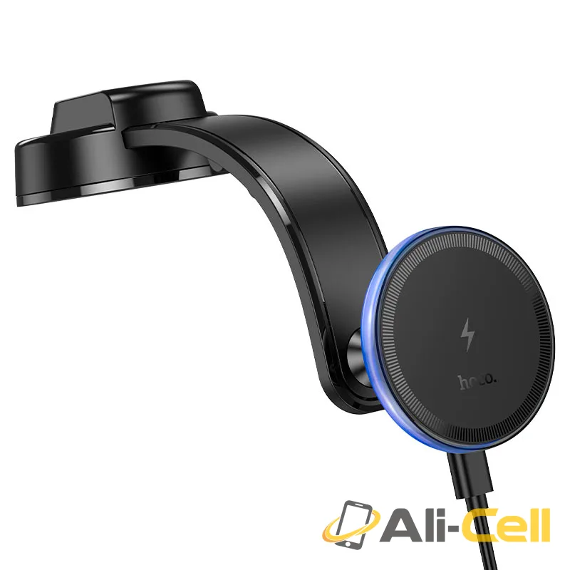 Car wireless charger “HW25 Neon” for dashboard (Hw25 Black)