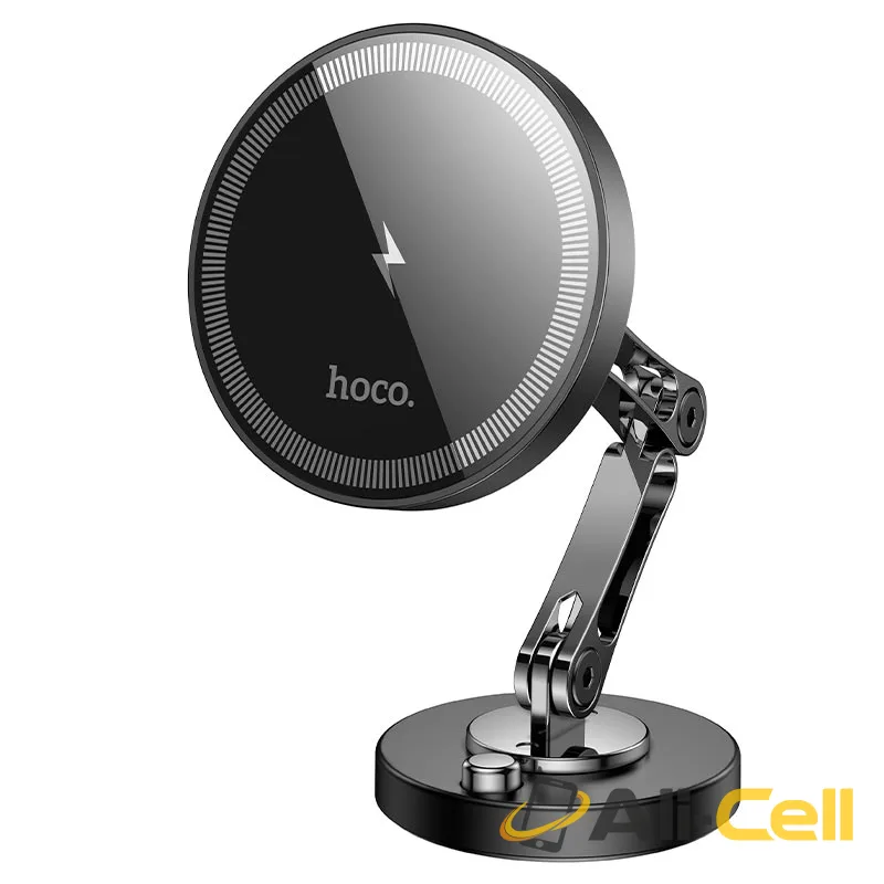 Car wireless charger “HW26 Jacques” for dashboard (Hw26 Black Metal Grey) — 2