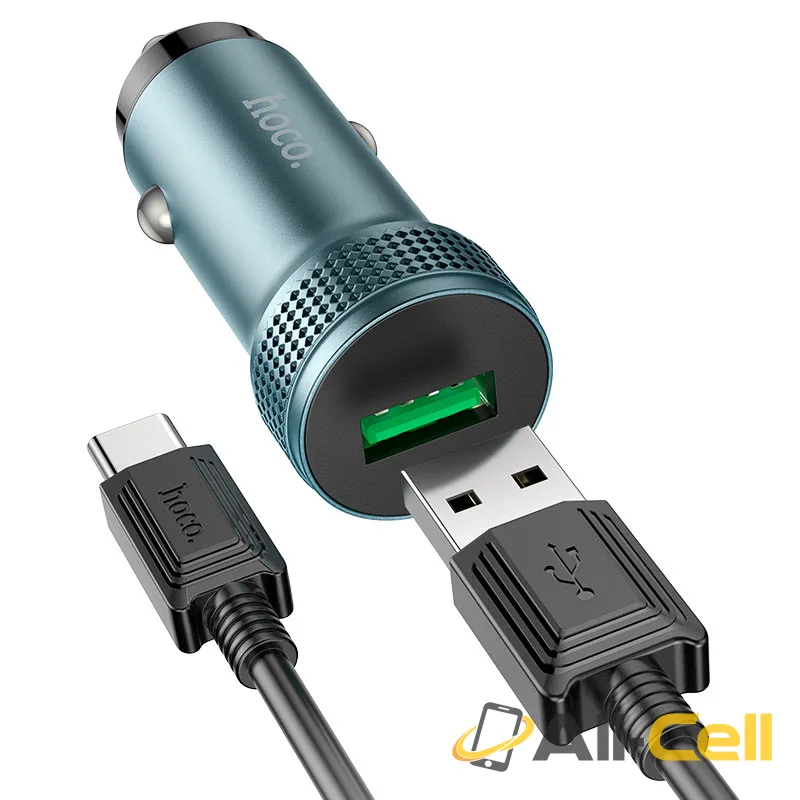 Car charger “Z49A Level” 18W cable set (Z49a Set Usb Tc Metal Grey, Set With Type C Cable) — 3