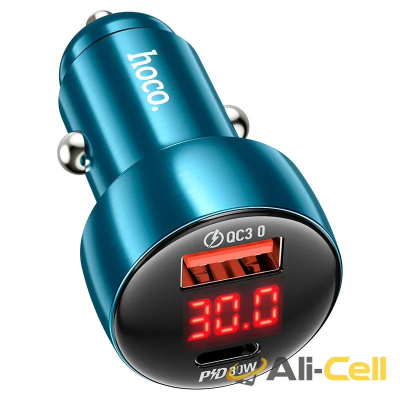 Car charger “Z50 Leader” 48W cable set (Z50 Sapphire Blue, Single)