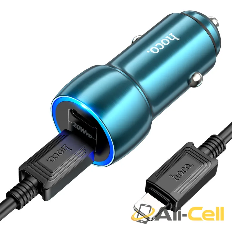 Car charger “Z48 Tough” 40W cable set (Z48 Set Tc Ltn Metal Grey, Set With Type C To Lightning Cable) — 4