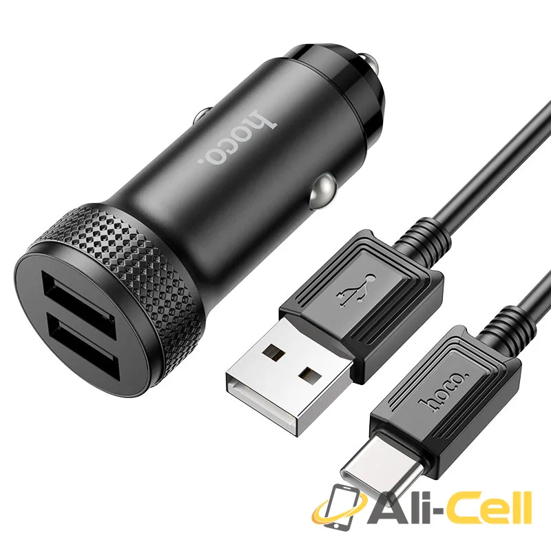 Car charger “Z49 Level” cable set (Z49 Set Usb Tc Black, Set With Type C Cable)