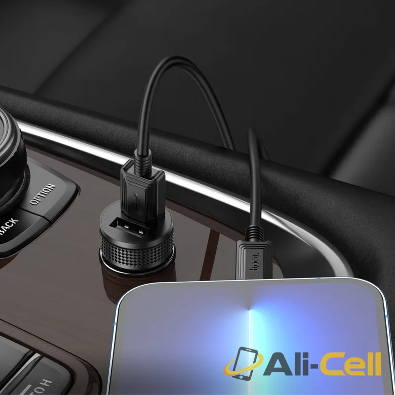 Car charger “Z49 Level” cable set (Z49 Set Usb Ltn Black, Set With Lightning Cable) — 8