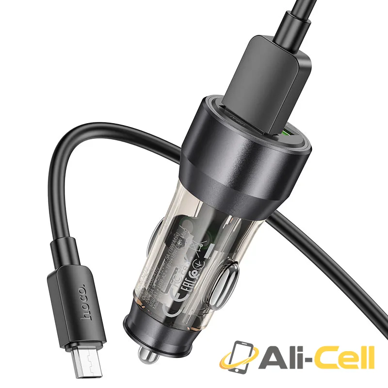 Car charger “NZ12 Prosperity” 36W cable set (Nz12 Set Usb Tc Transparent Orange, Set With Type C Cable) — 4