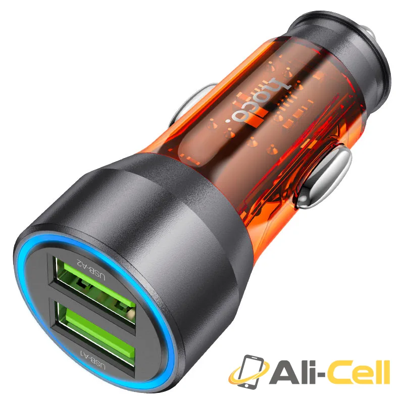 Car charger “NZ12 Prosperity” 36W cable set (Nz12 Transparent Orange, Single)