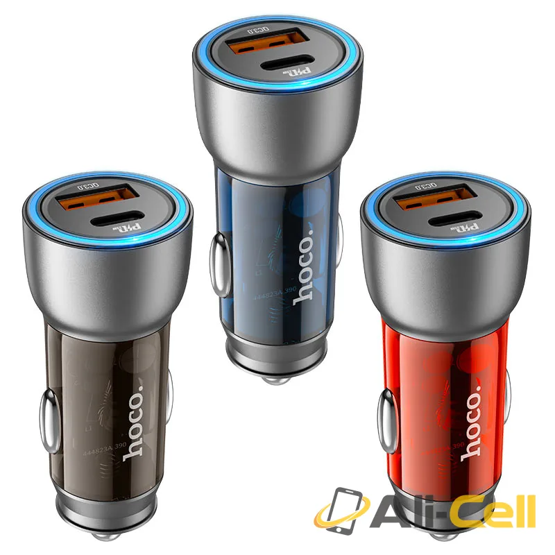 Car charger “NZ8 Sprinter” 43W cable set (Nz8 Set Tc Tc Blue, Set With Type C To Type C Cable) — 5