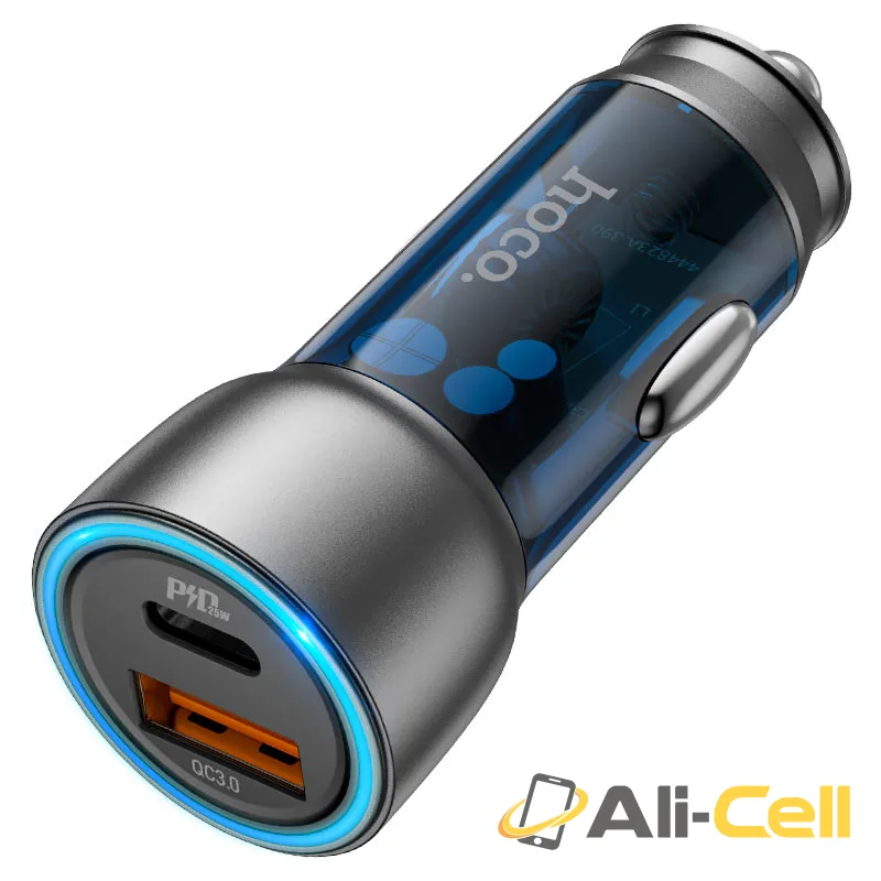 Car charger “NZ8 Sprinter” 43W cable set (Nz8 Blue, Single)