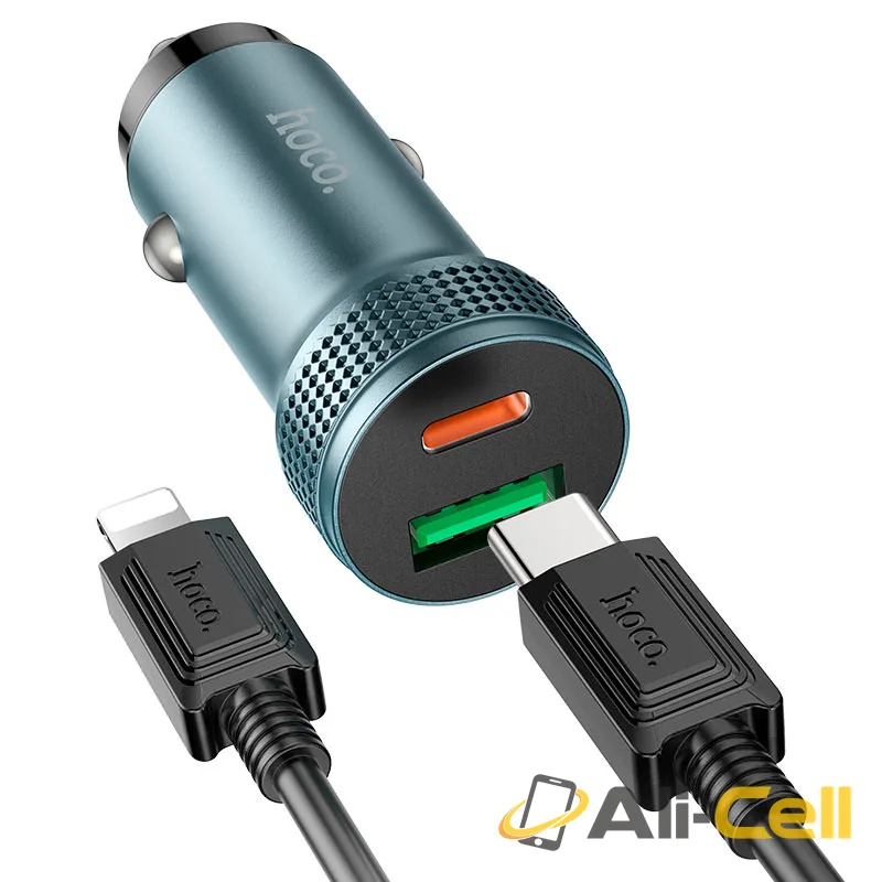 Car charger “Z49B Level” 38W cable set (Z49b Black, Single) — 4