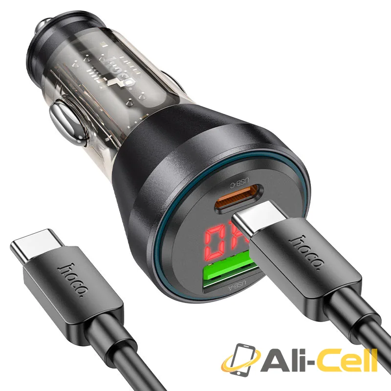 Car charger “NZ12B Unimpeded” 48W cable set (Nz12b Transparent Orange, Single) — 3