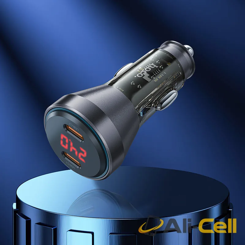 Car charger “NZ12C Graceful” 60W cable set (Nz12c Transparent Black, Single) — 7