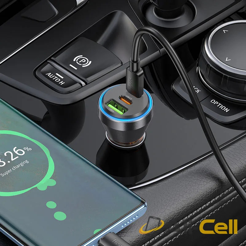 Car charger “NZ12D Lucky” 60W cable set (Nz12d Transparent Orange, Single) — 8