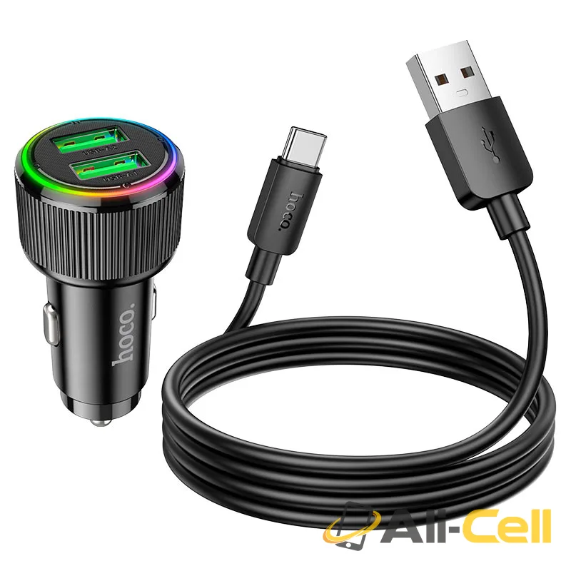 Car charger “NZ14 Guerrero” 36W cable set (Nz14 Set Usb Musb Black, Set With Micro Usb Cable) — 5