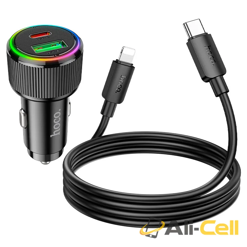 Car charger “NZ14A Guerrero” 38W cable set (Nz14a Set Tc Tc Black, Set With Type C To Type C Cable) — 5