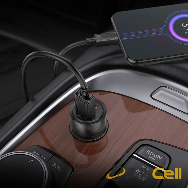 Car charger “Z52 Spacious” 38W cable set (Z52 Transparent Purple, Single) — 8