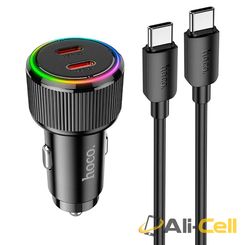 Car charger “NZ14B Guerrero” 50W cable set (Nz14b Set Tc Tc Black, Set With Type C To Type C Cable)