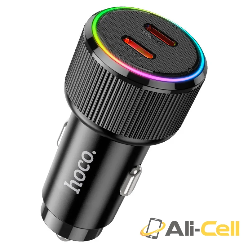 Car charger “NZ14B Guerrero” 50W cable set (Nz14b Set Tc Ltn Black, Set With Type C To Lightning Cable) — 2